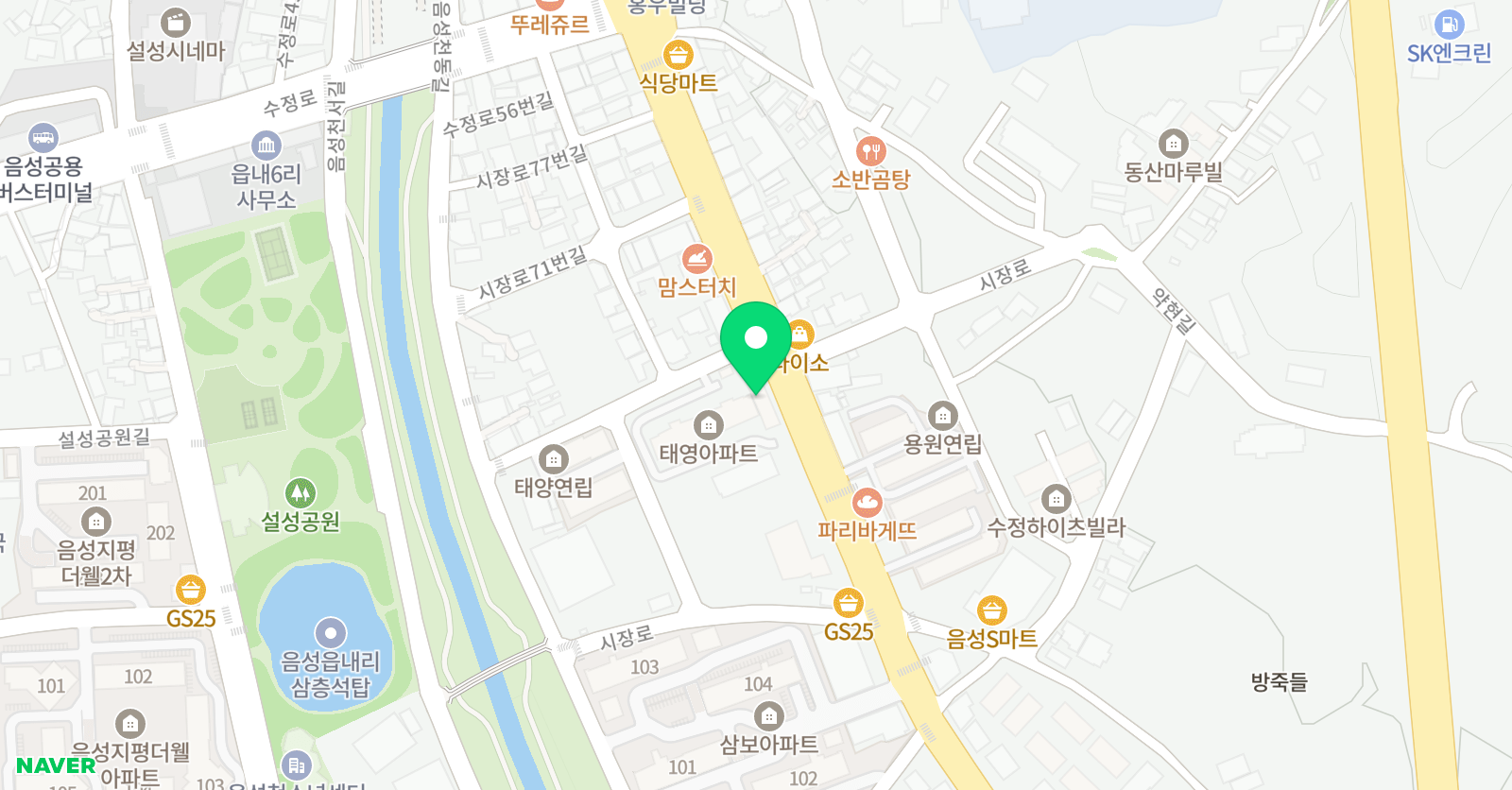 고려금빛 태권도장 위치