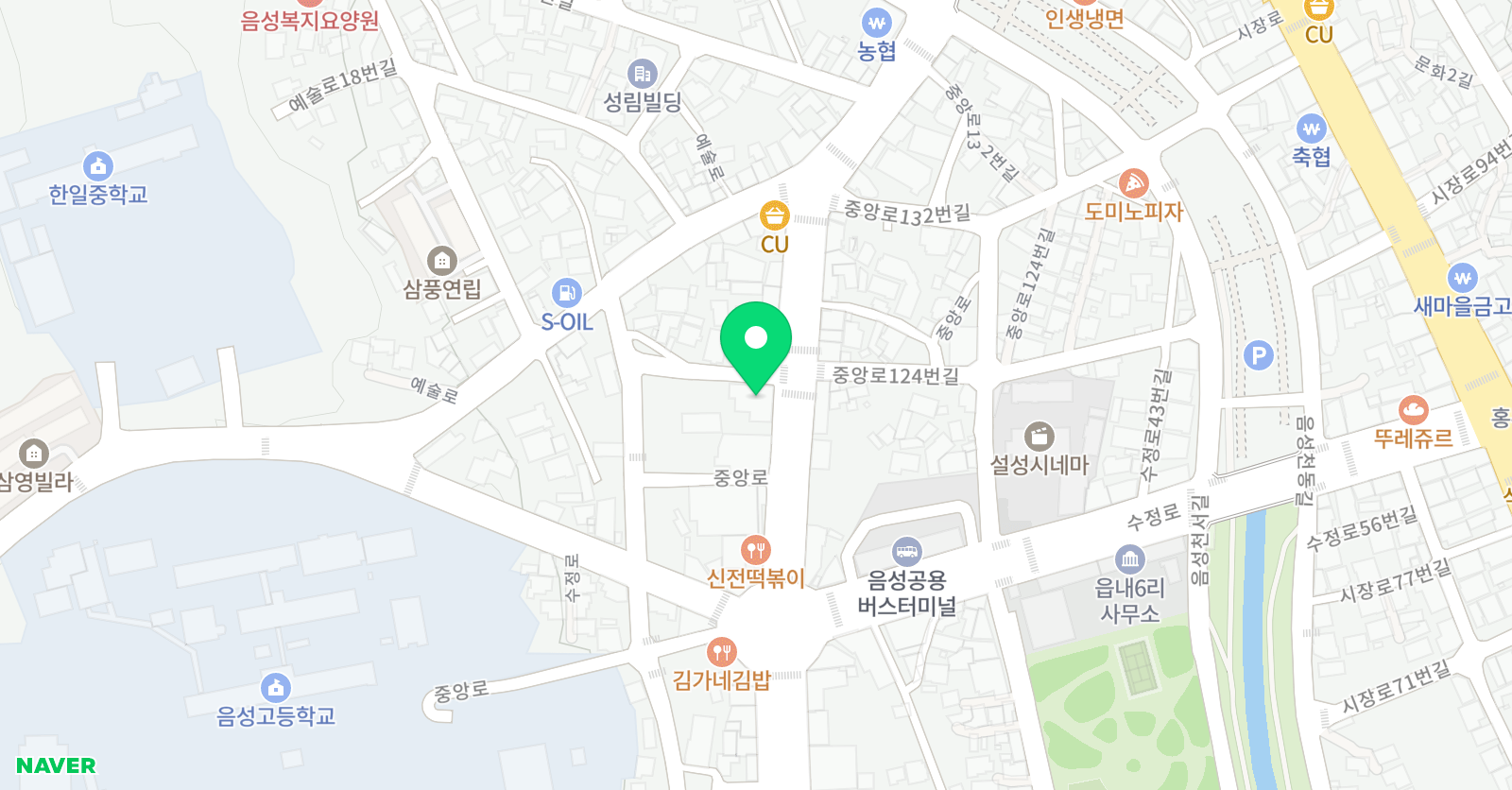 삼성영어 새빛 학원 위치