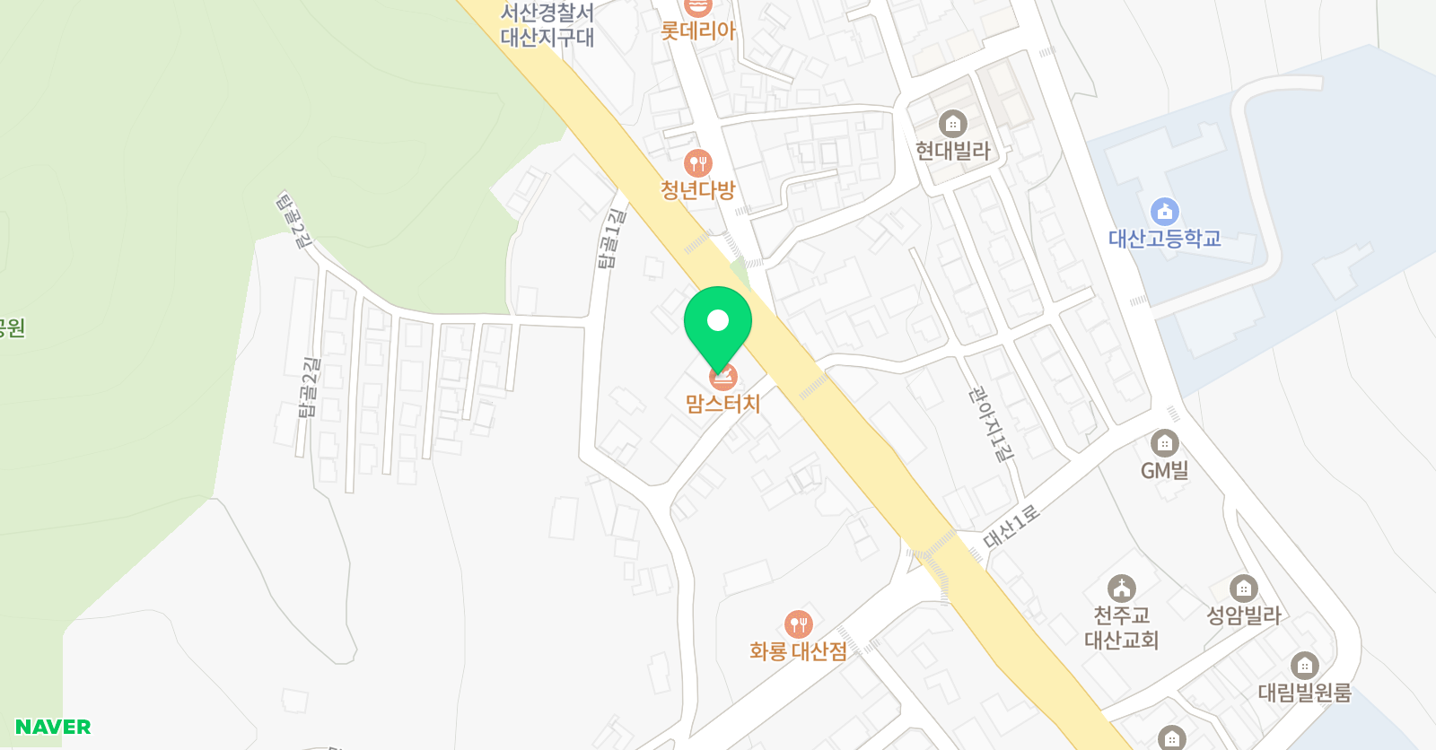 대산입시 학원 위치