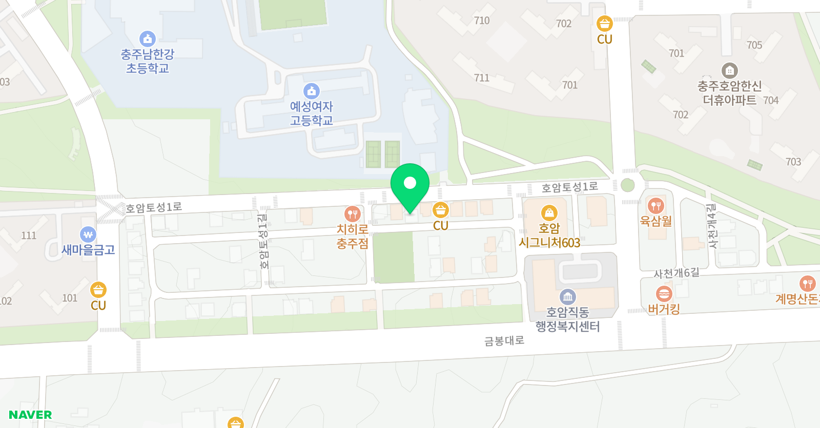 씨에스아이 수학전문학원 위치