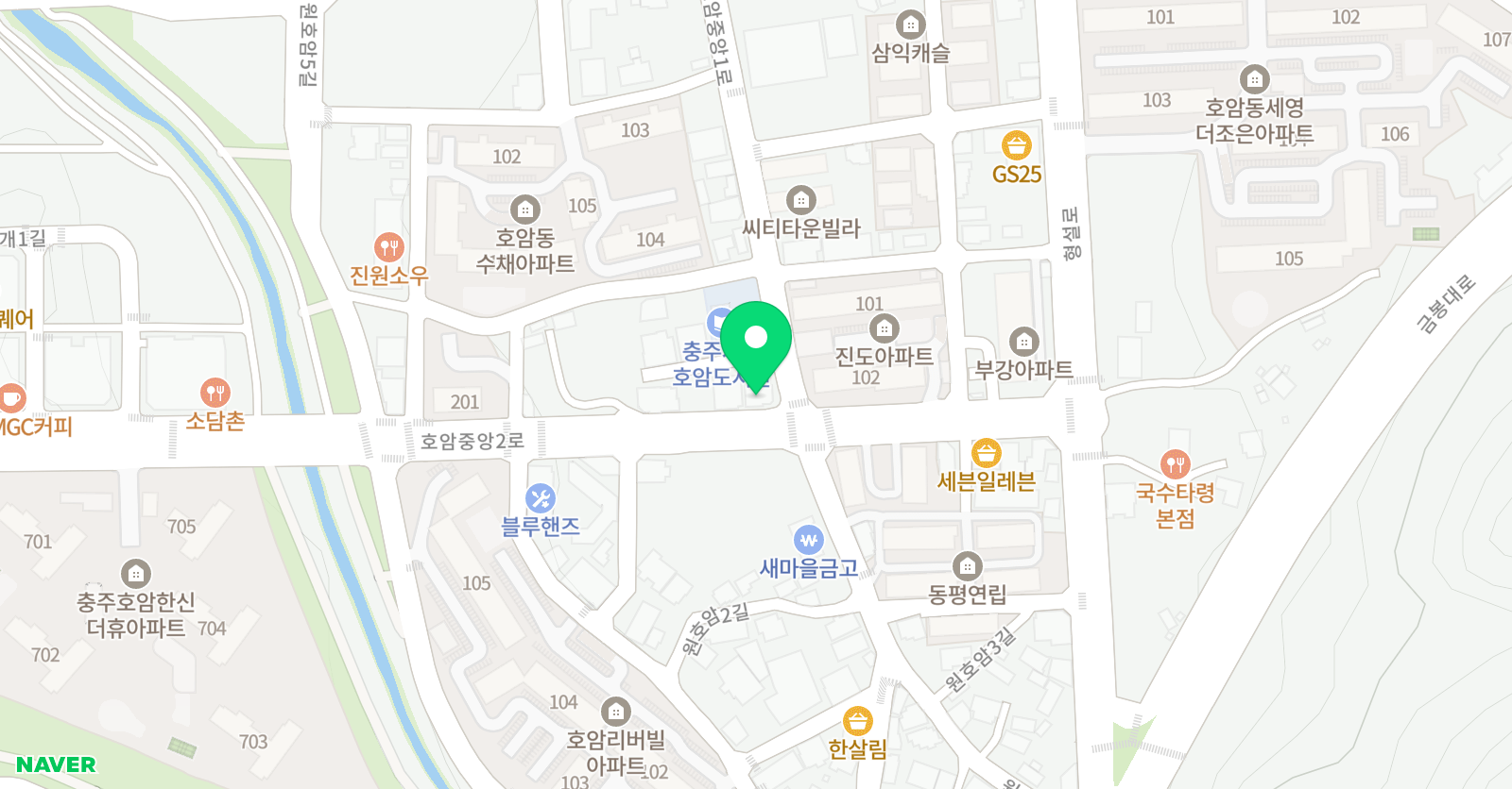 호암 태권도 위치