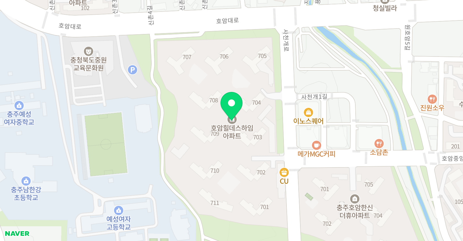 호암 왕수학교실 위치