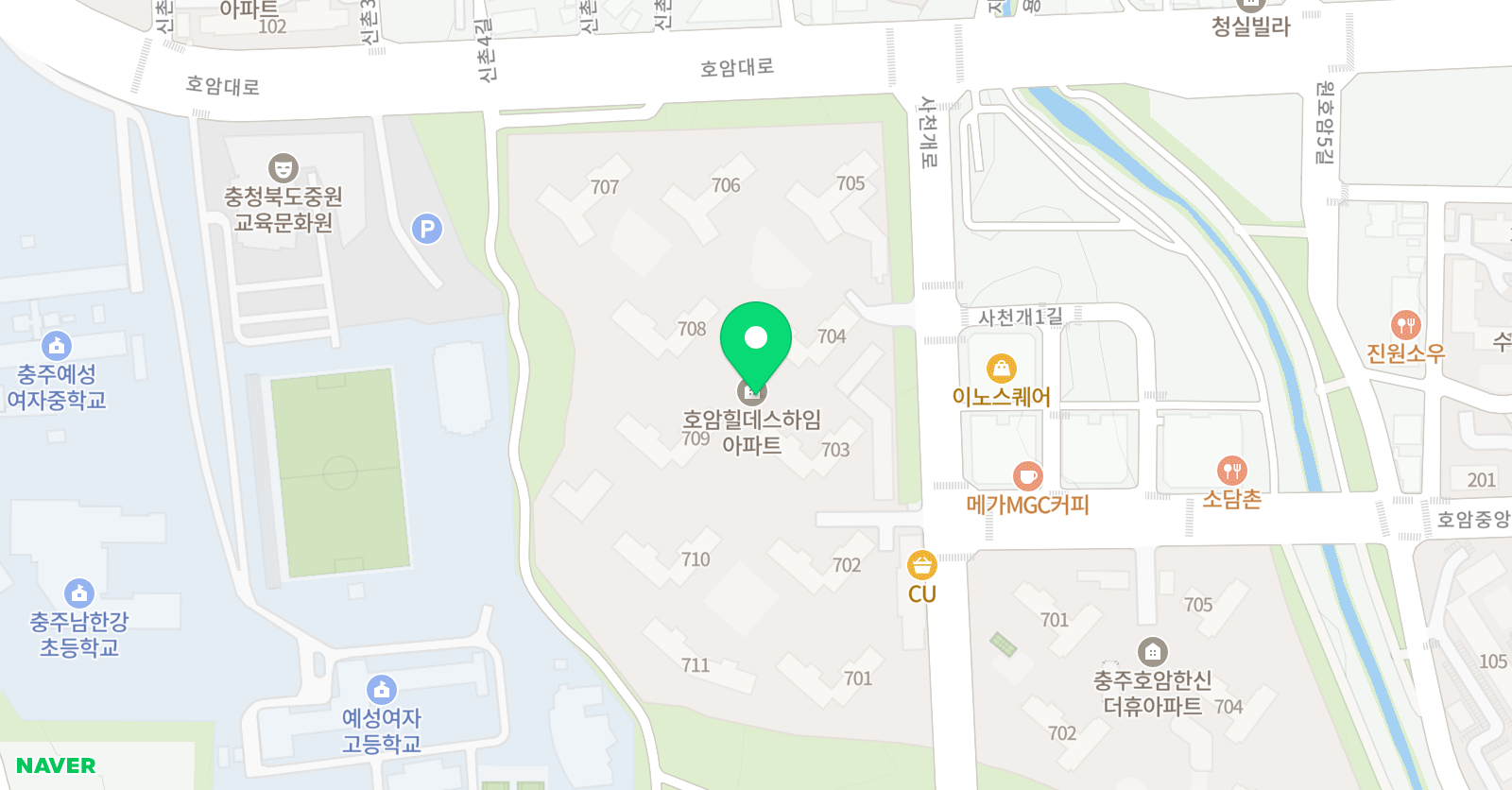 링키영어 호암힐데스하임점 위치
