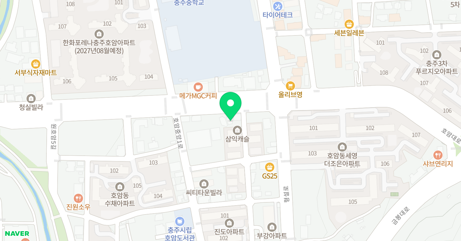 한우리독서토론논술 호암교습소 위치