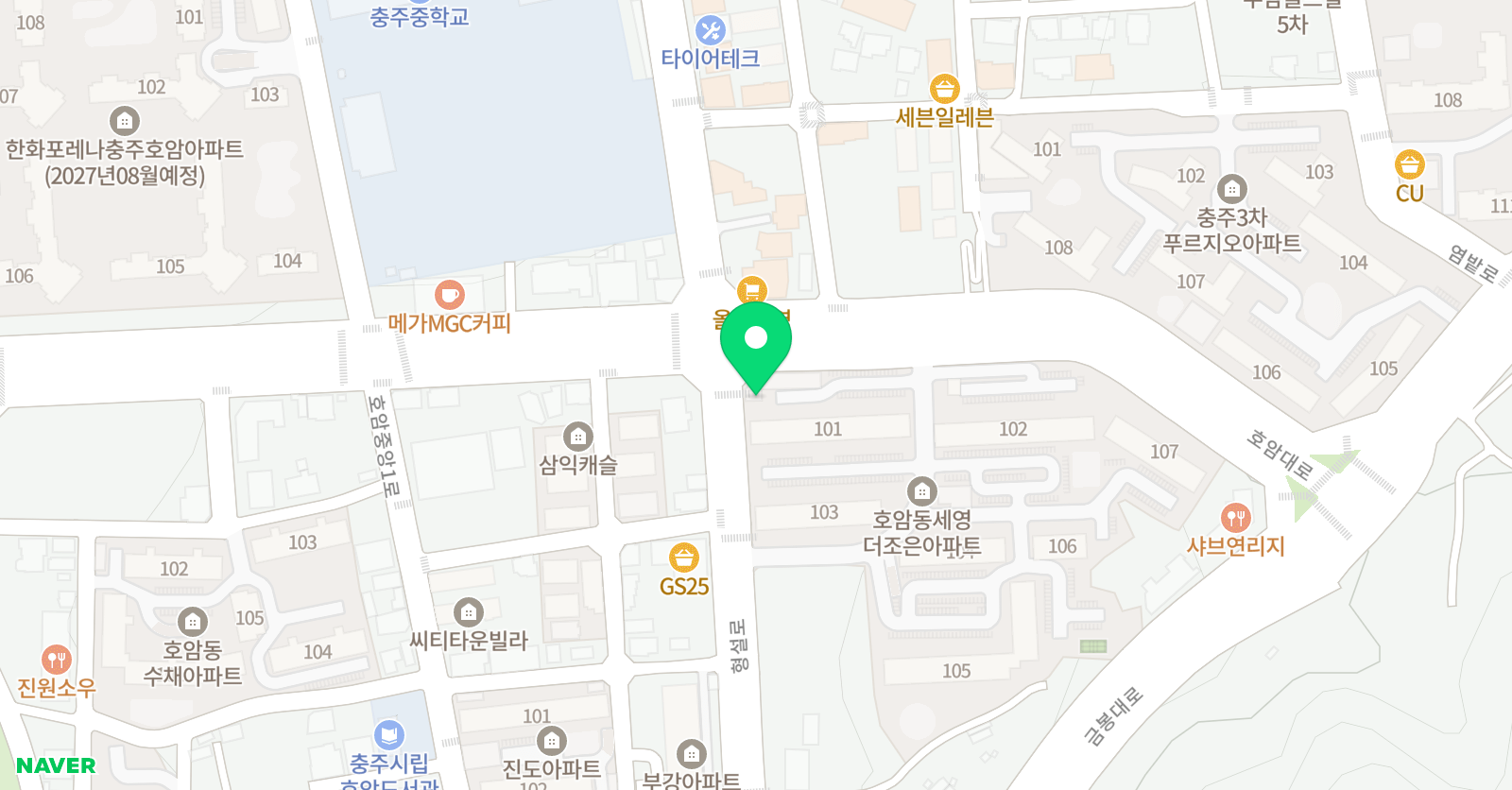 윤선생우리집앞 영어교실 호암교습소 위치