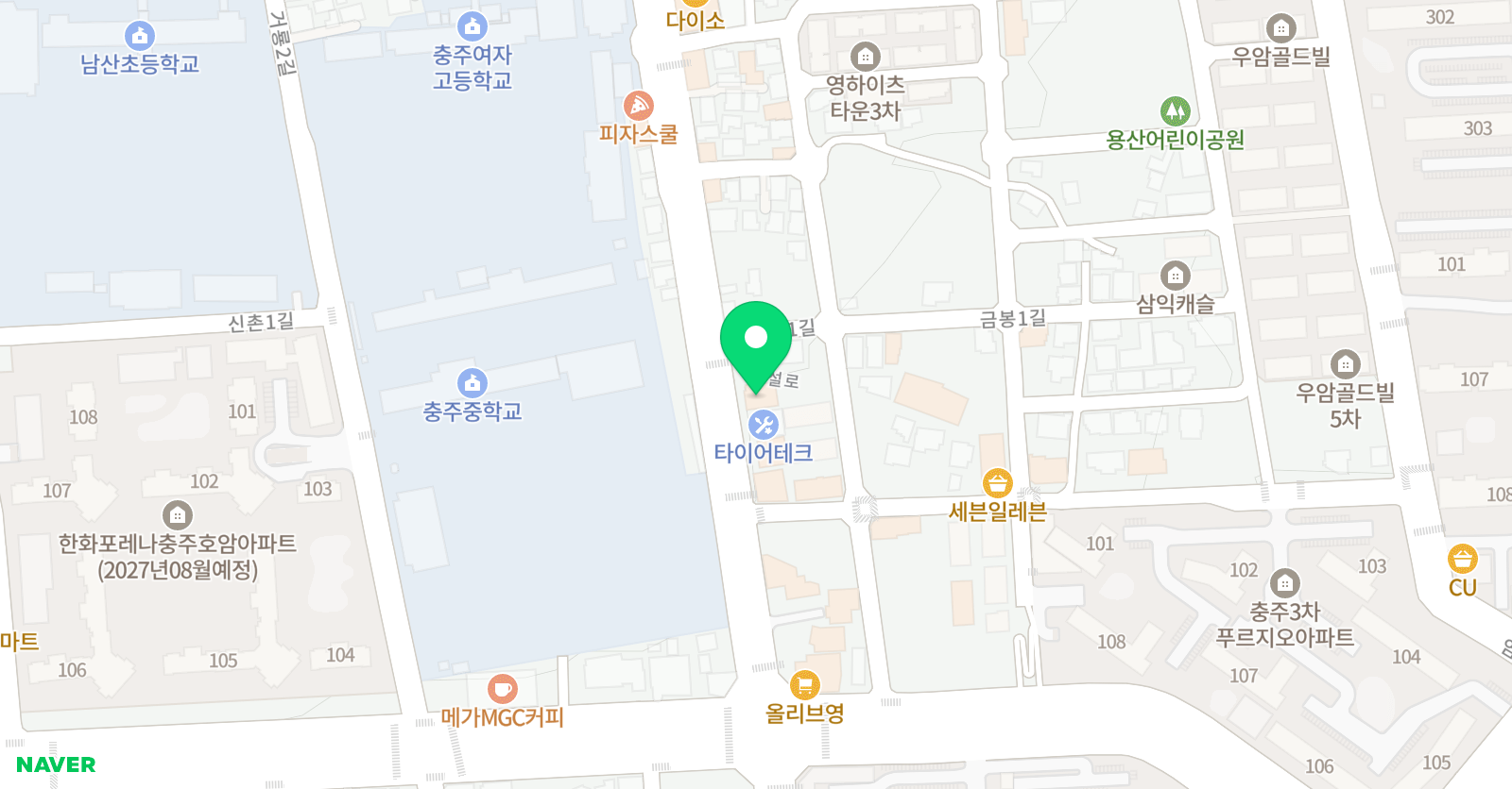 시작 학원 위치