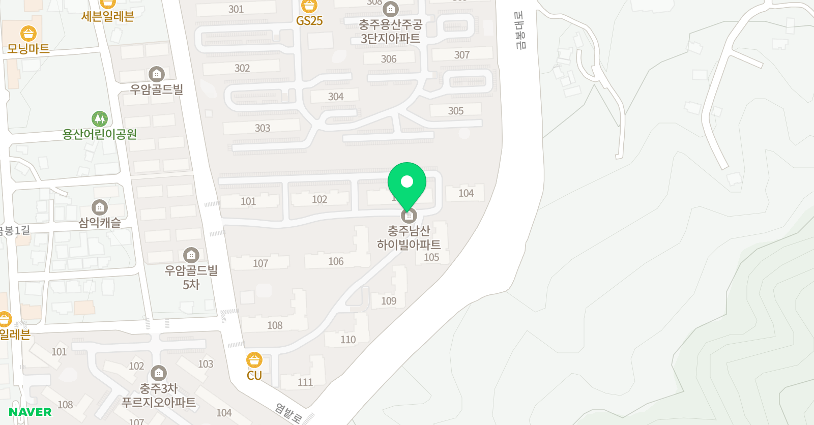 청랑 피아노학원 위치