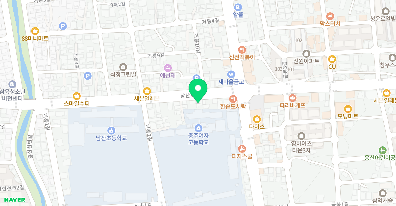 더베스트 학원 위치