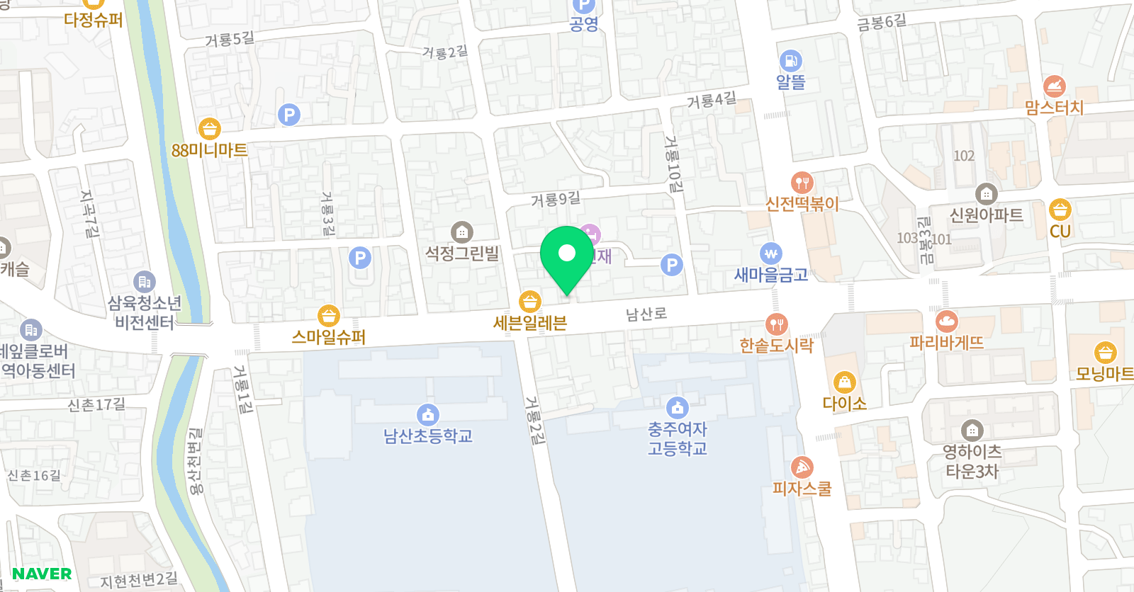 성적하늘을날다 학원 위치