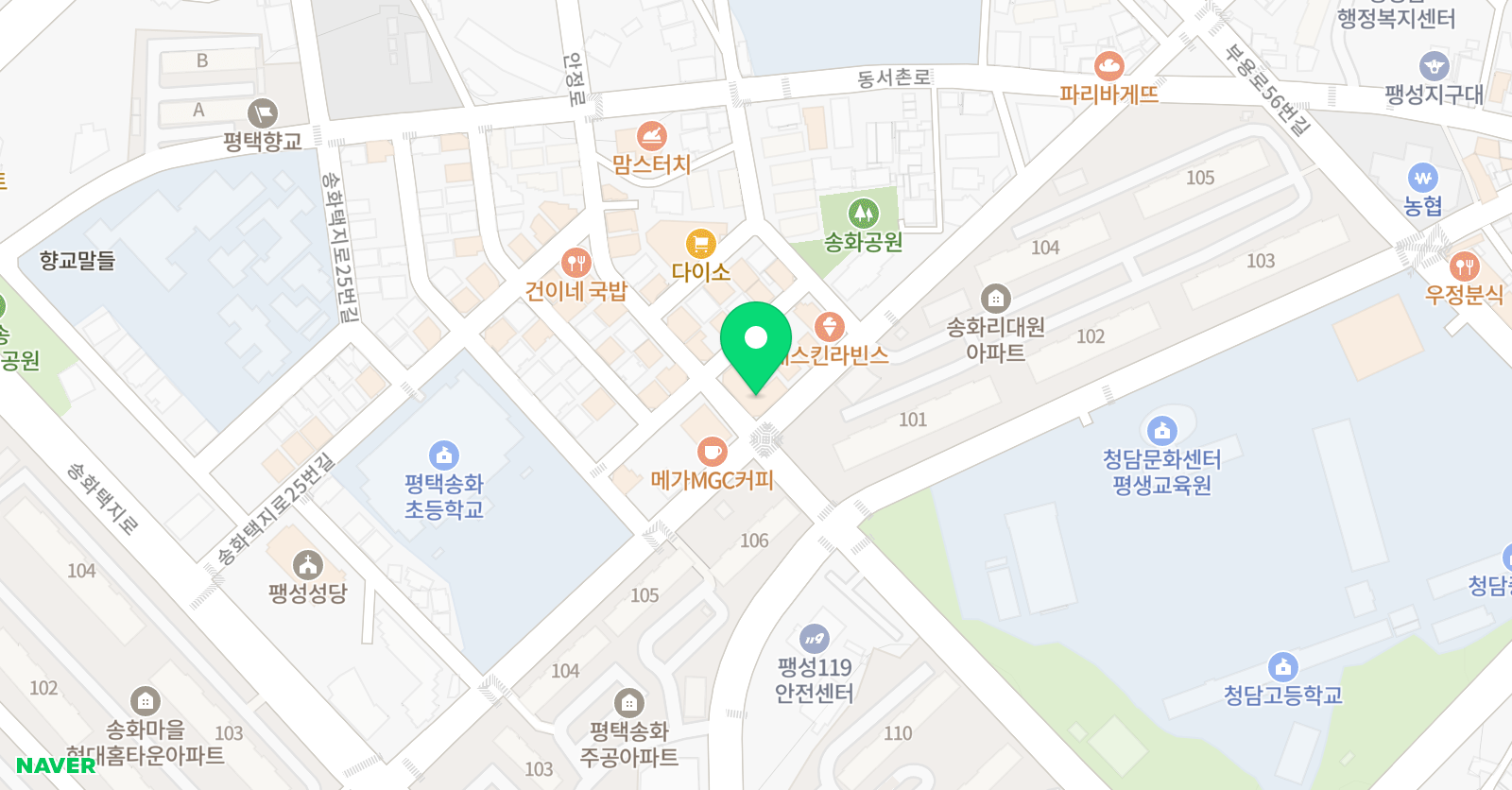 푸르넷 학원 스마트점 위치
