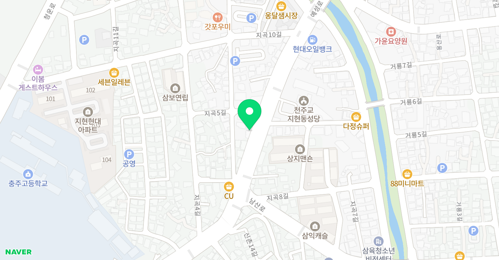 강한 학원 위치
