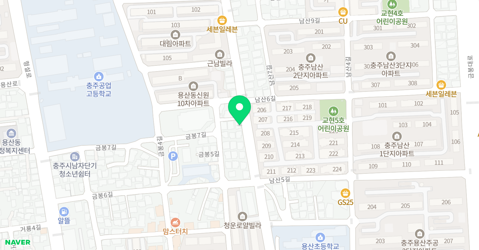 수풀림 수학학원 위치