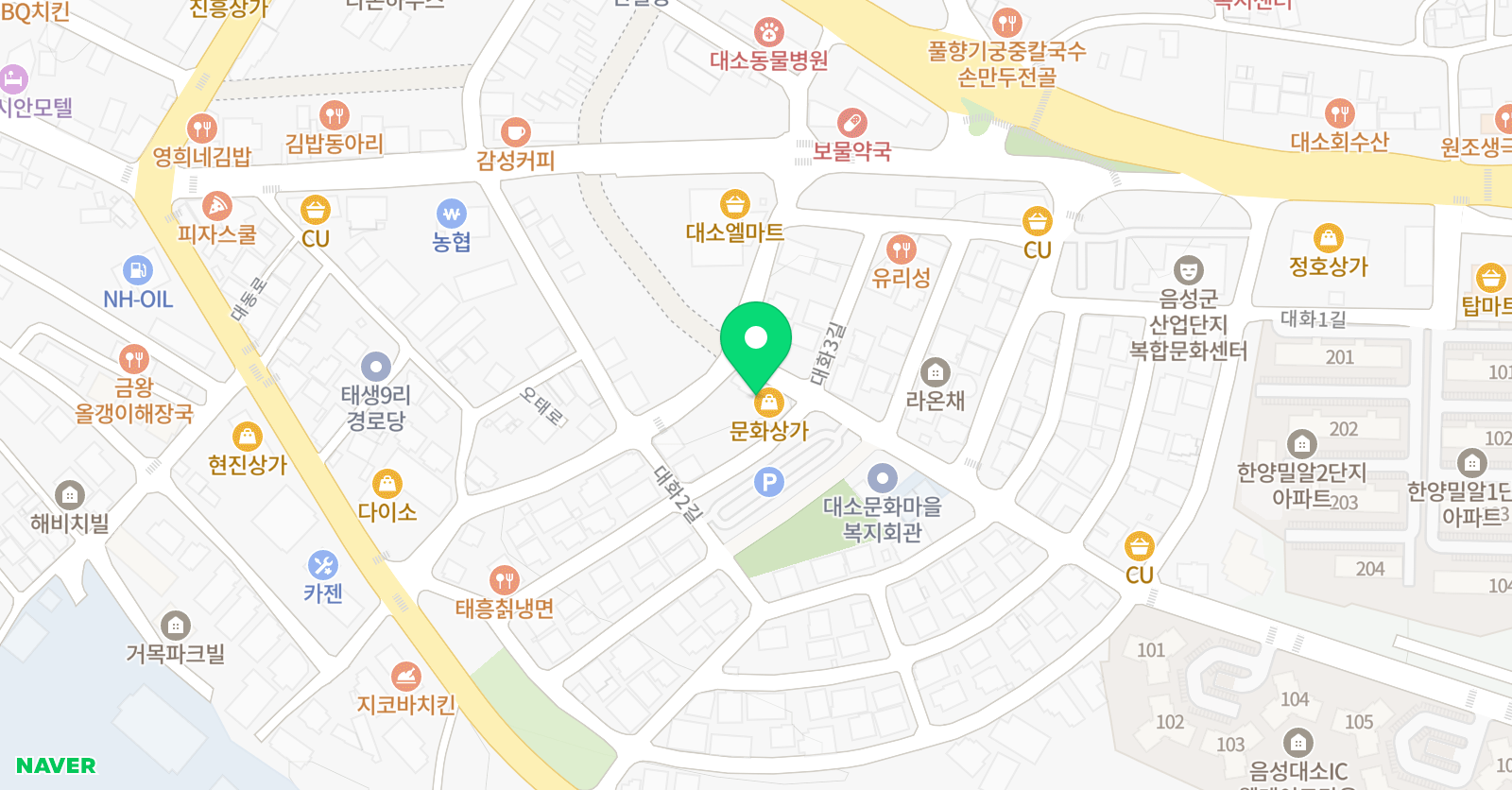 민선생 탑영수전문학원 위치