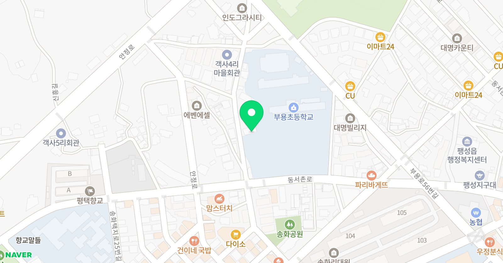 한울 태권도 위치