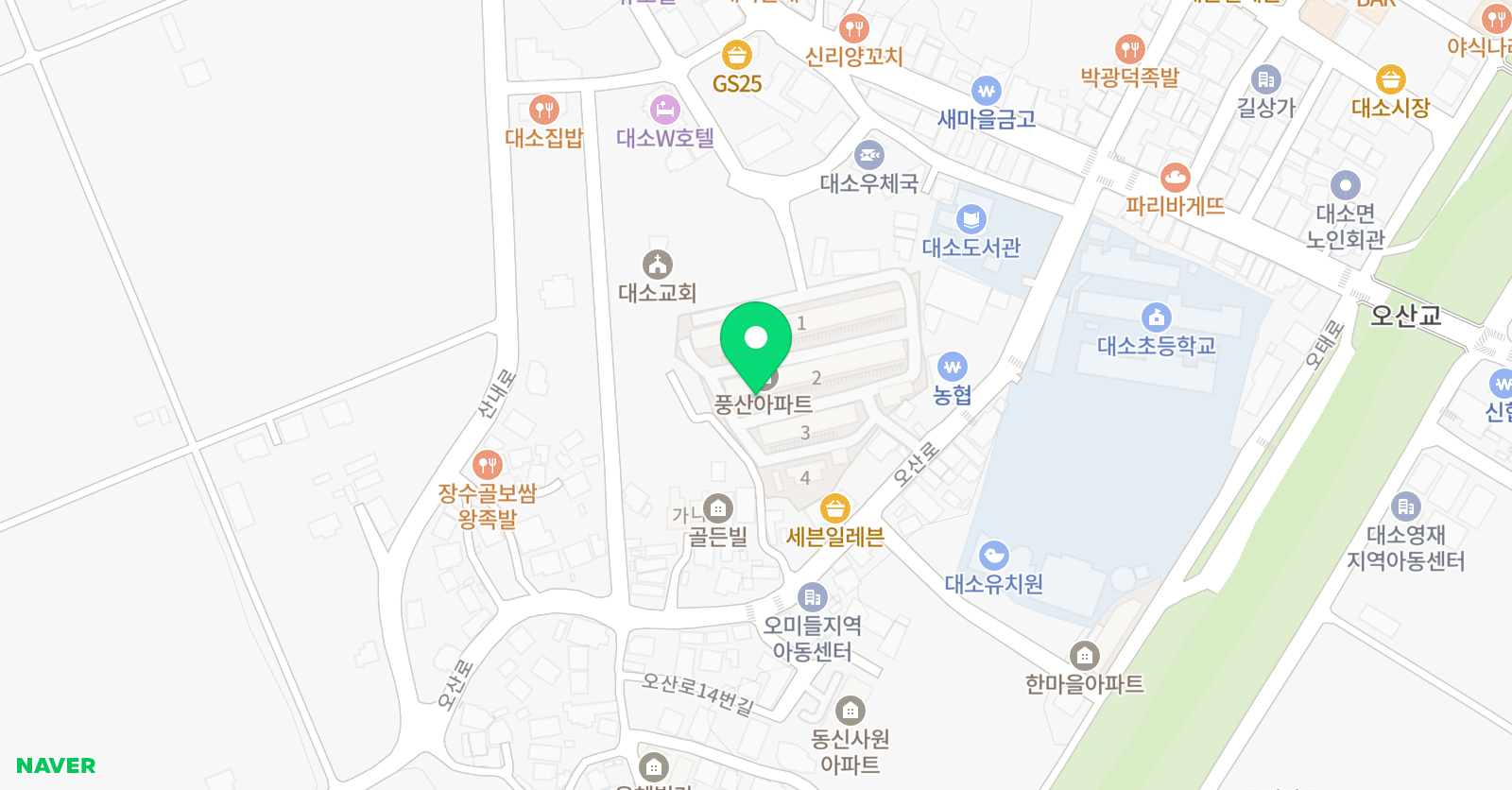 아이세상 보습학원 위치
