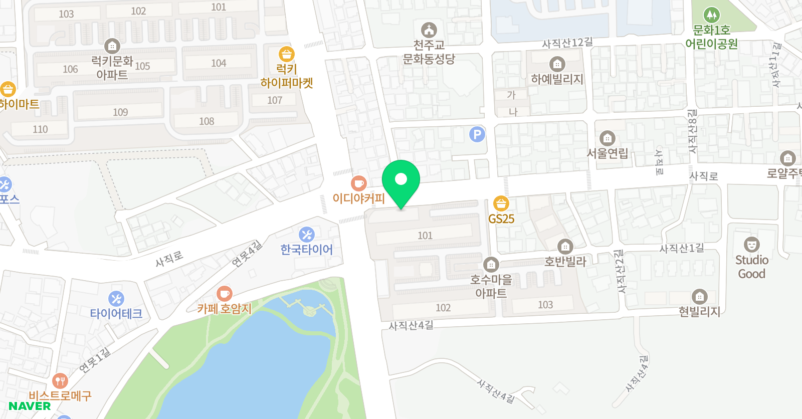청룡 태권도 위치