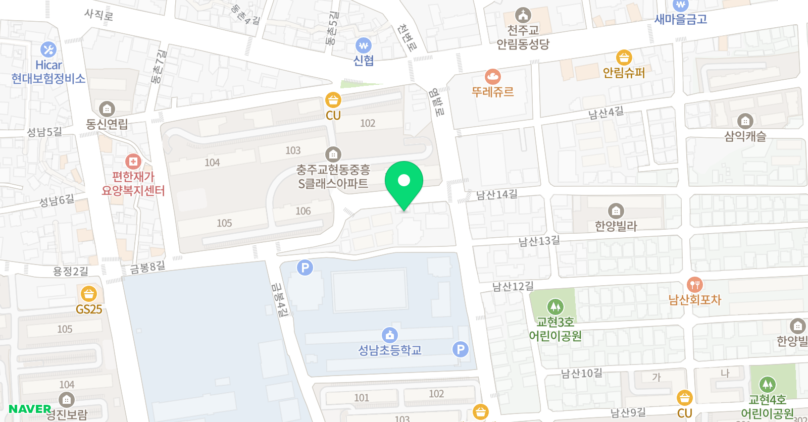 푸르넷아카데미 학원 위치