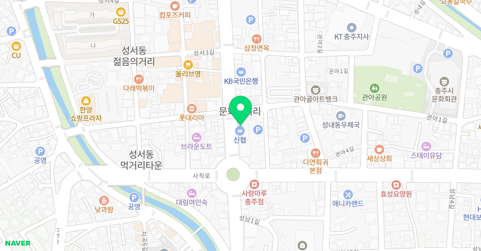 그린섬 미술학원 충주캠퍼스 위치