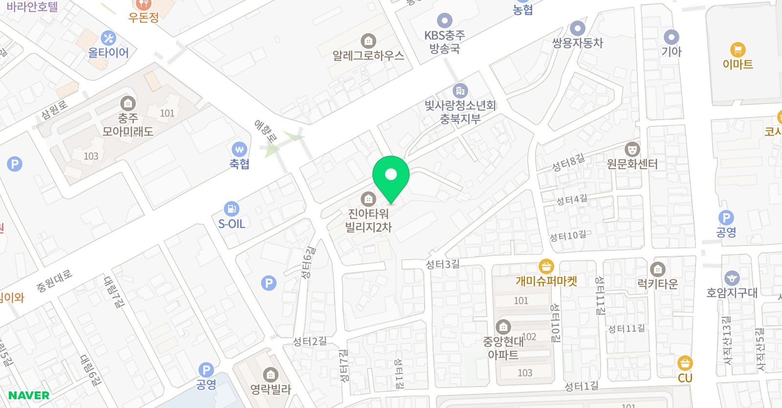 아소비 충주문화대림초점 위치