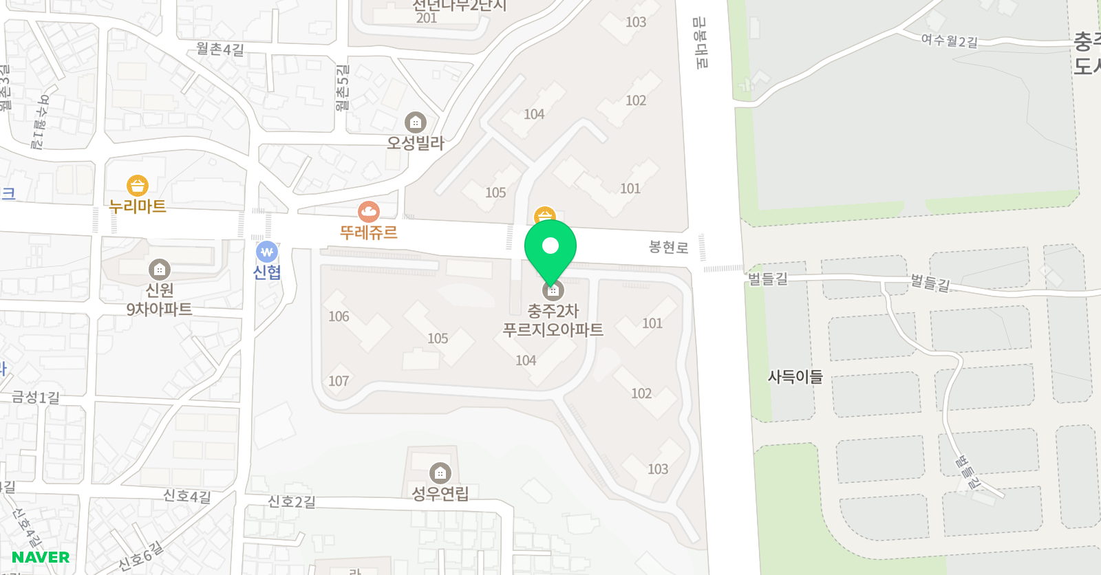 푸르넷 푸르지오 공부방 위치