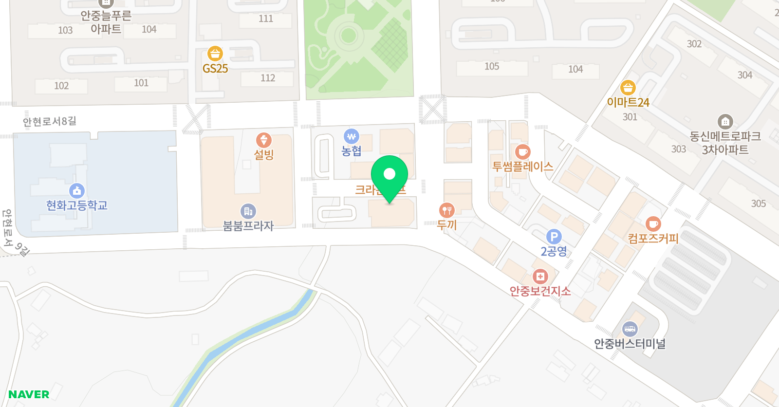 3030영어 현화러닝센터 위치