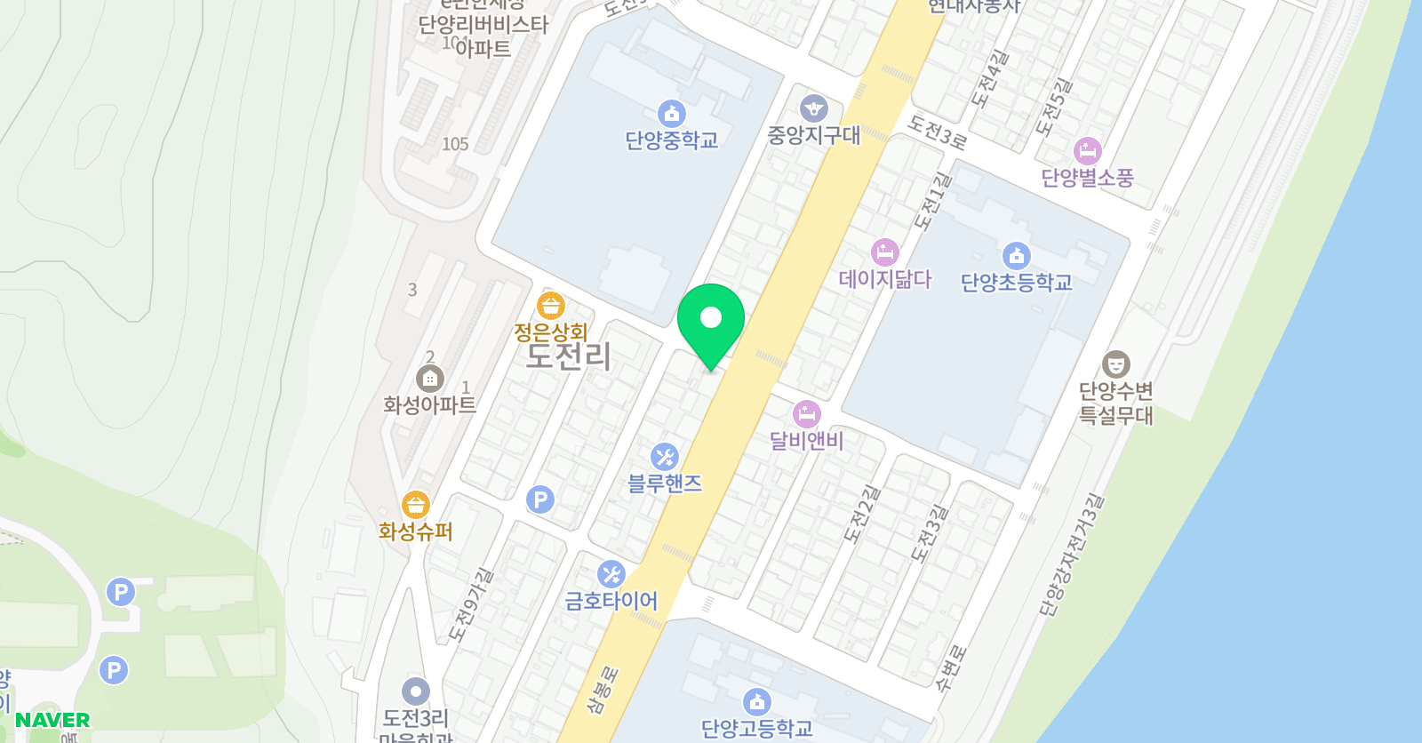 위니드 단양캠퍼스 위치