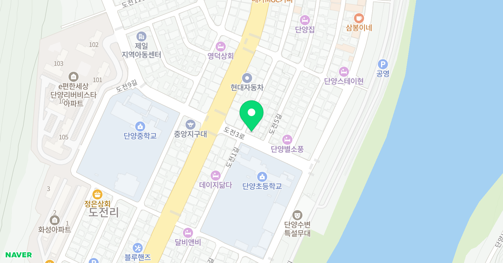 단양 입시학원 위치