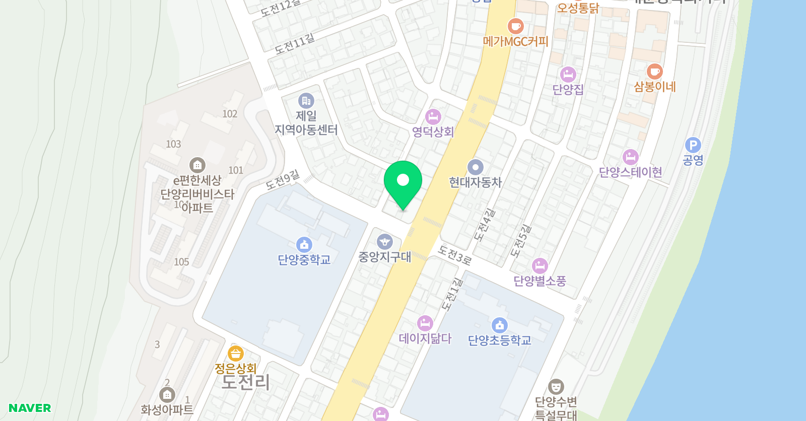 가람 태권도장 위치