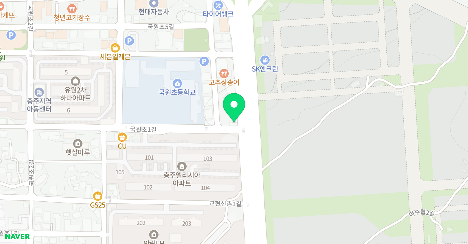 멜리스 영어학원 연수점 위치