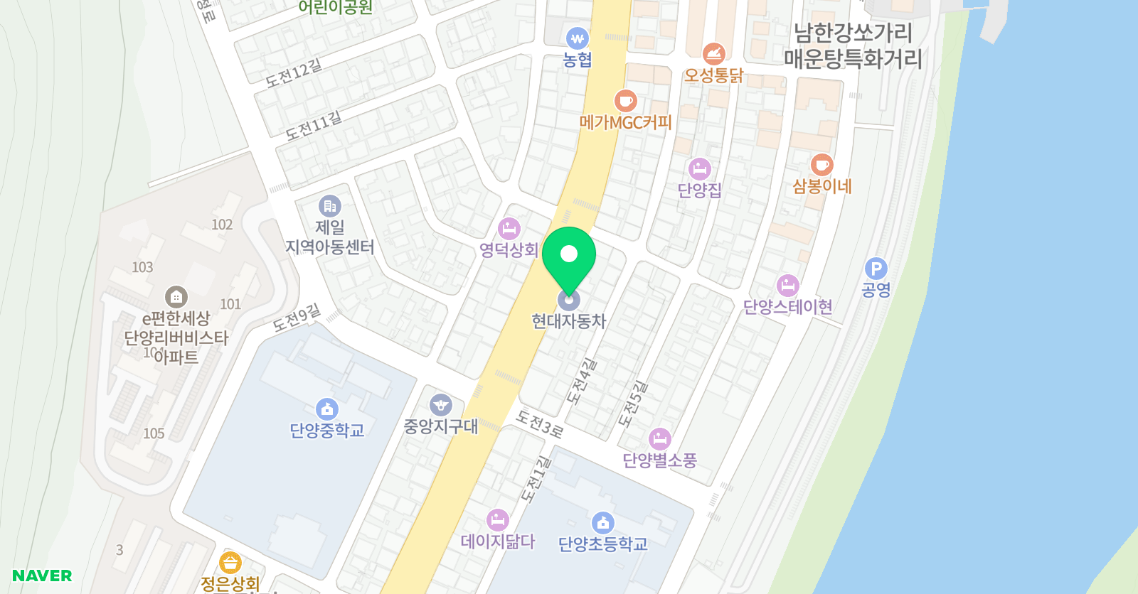 도전차 수학학원 위치