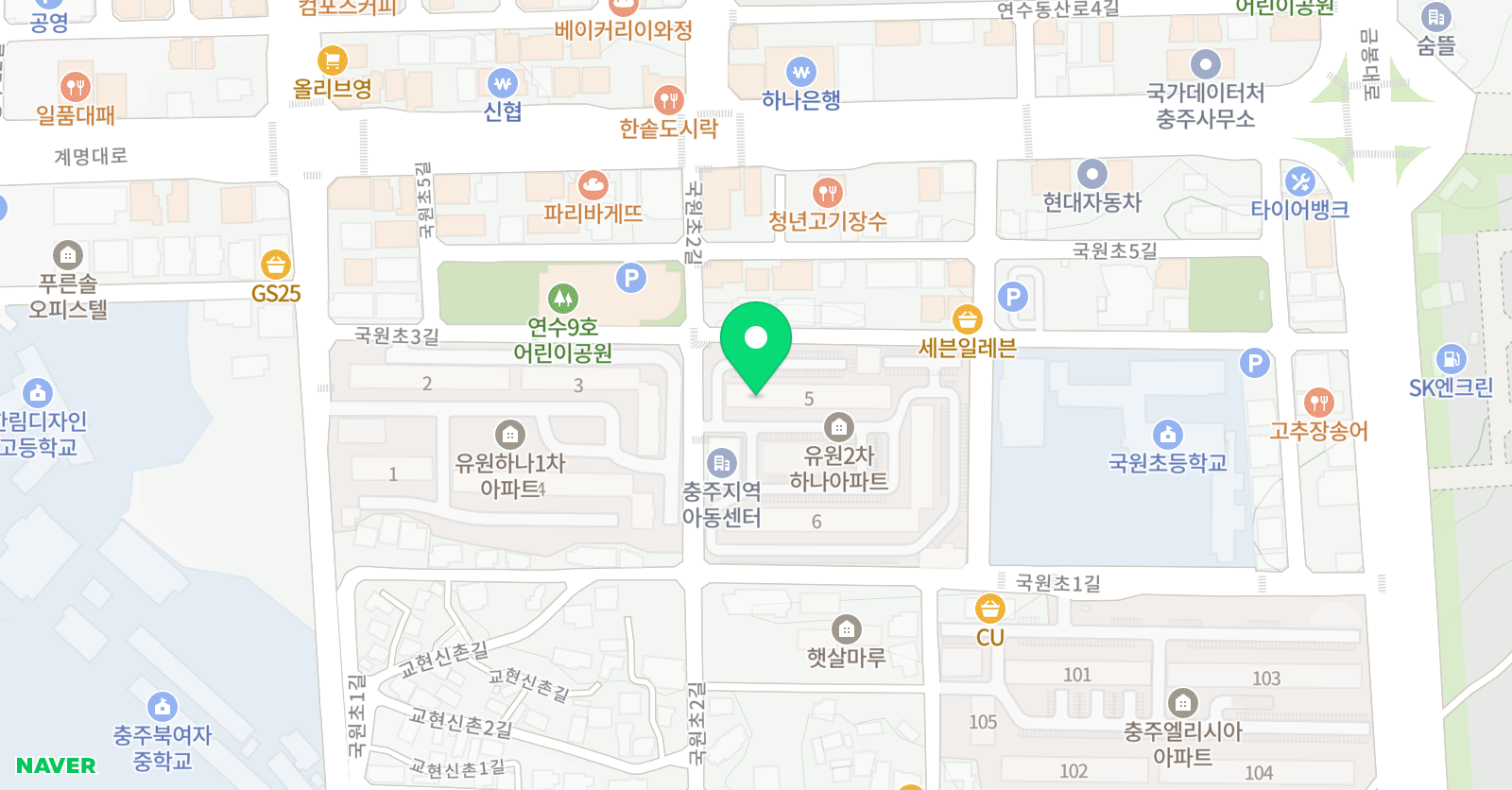나래 독서논술 위치