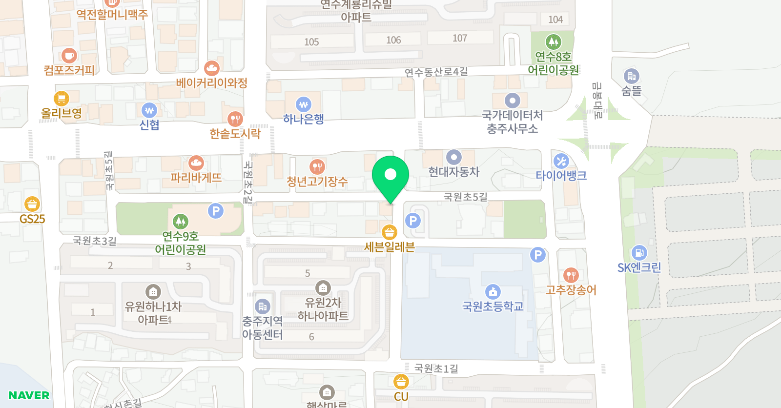 생각나무 어린이바둑교실 위치