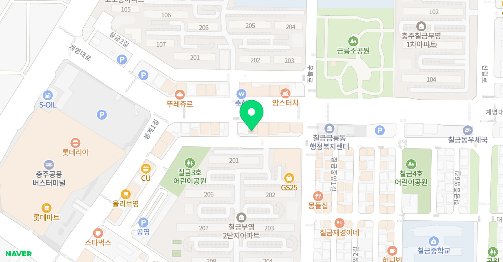 지캠프클래스 충주칠금클래스 위치
