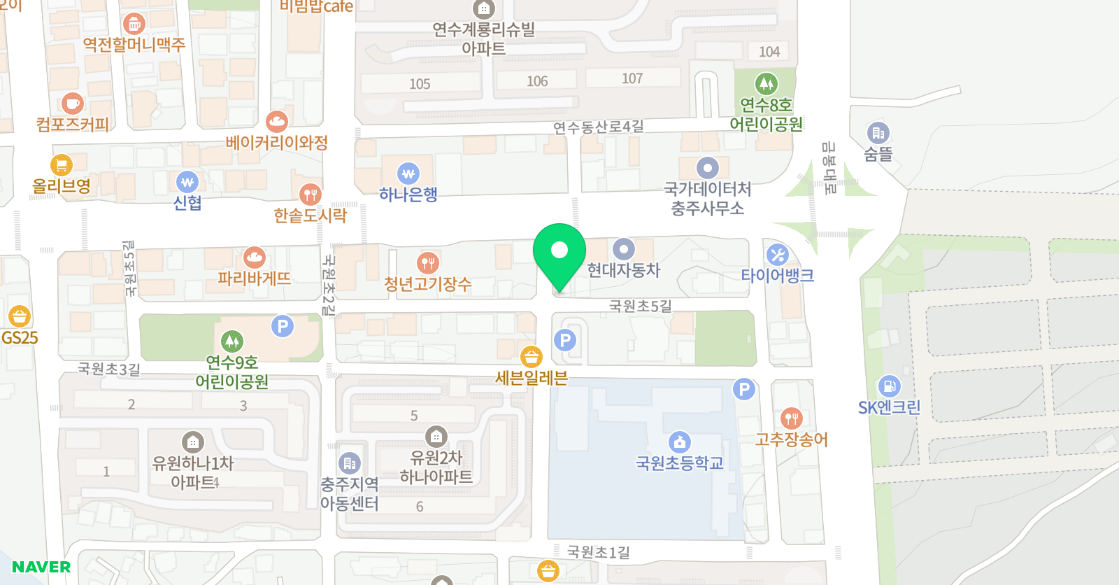 화음 음악학원 위치
