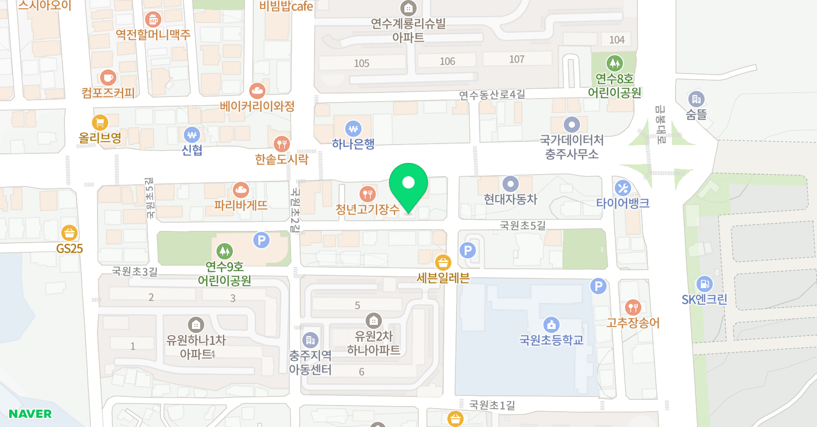 오르다샘앤클래스 충주연수점 위치
