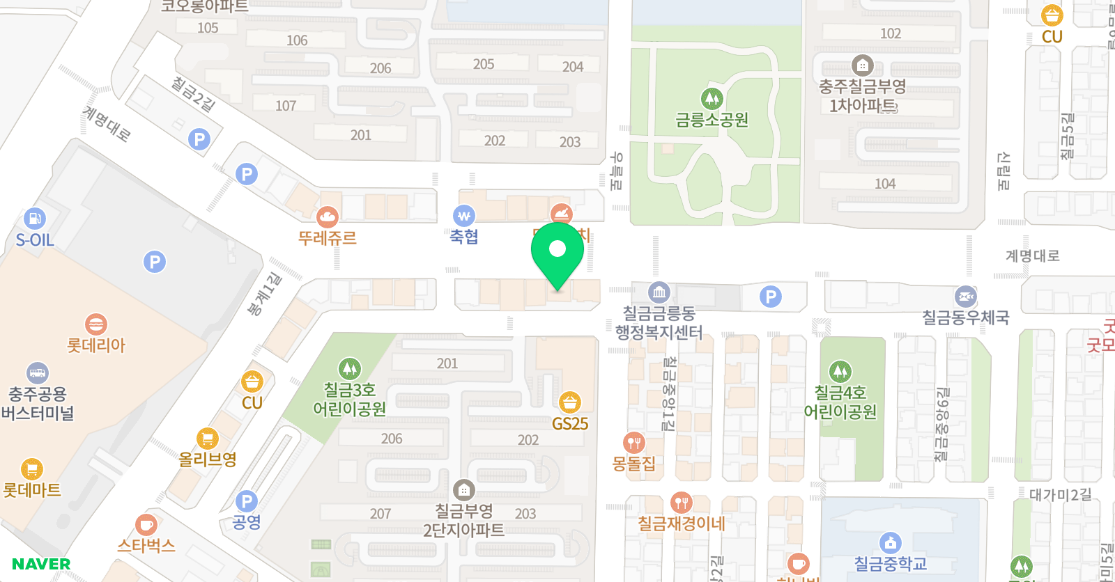 점프윙스 줄넘기 클럽 칠금점 위치