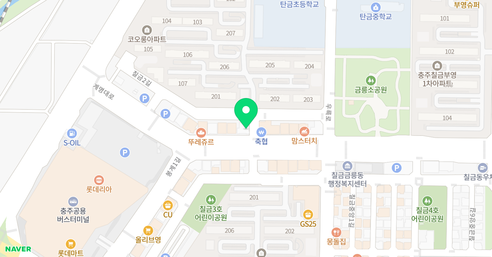 1등급 수학학원 위치