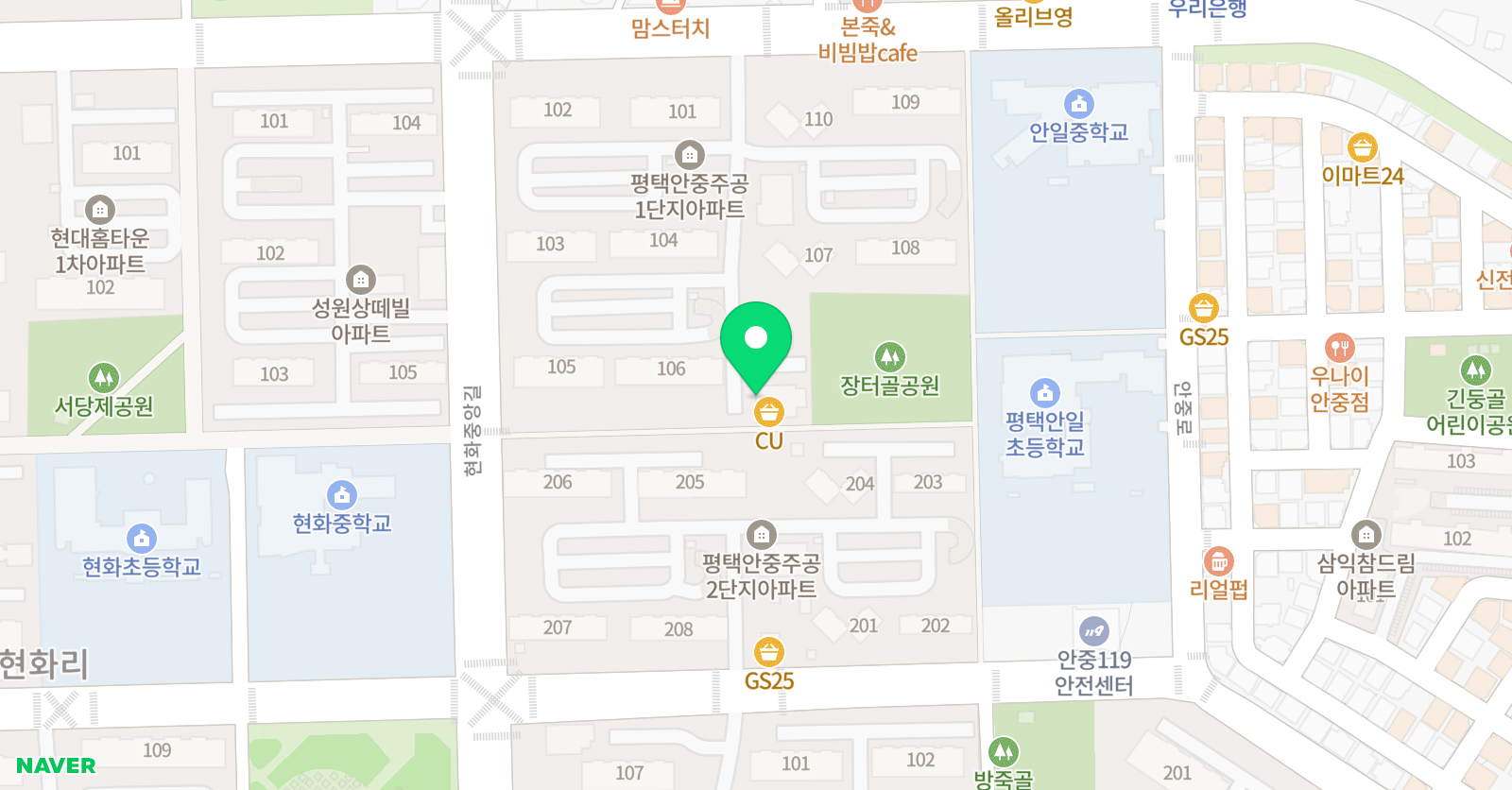 푸르넷 공부방 엘리트학원 위치