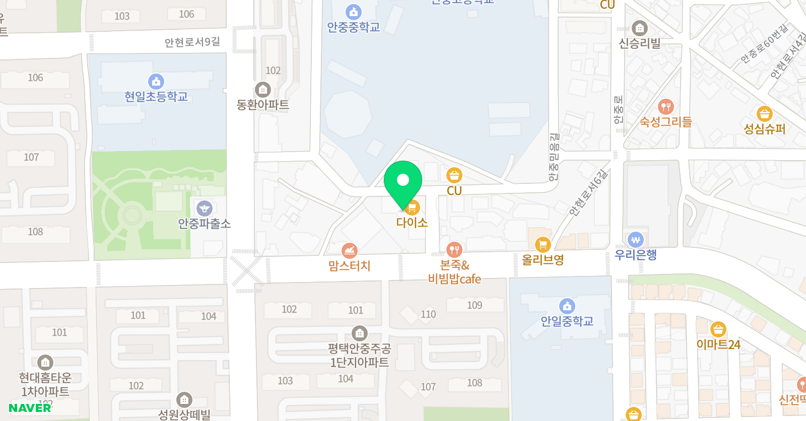 어린음악대 현화원 위치