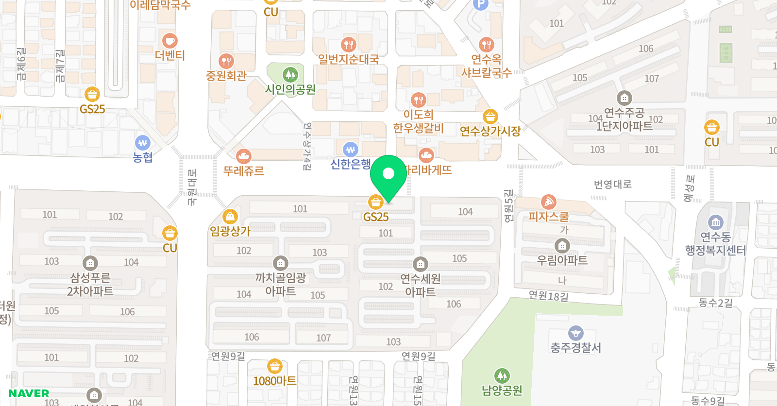 아소비 충주연수세원점 위치