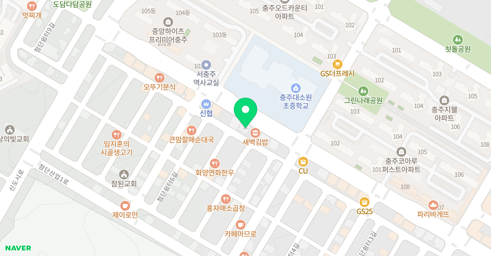 창조 미술학원 위치