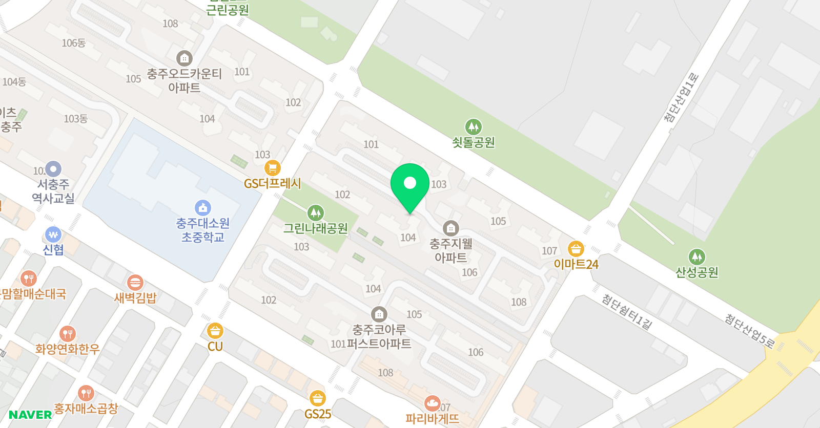첨단 푸르넷 공부방 위치