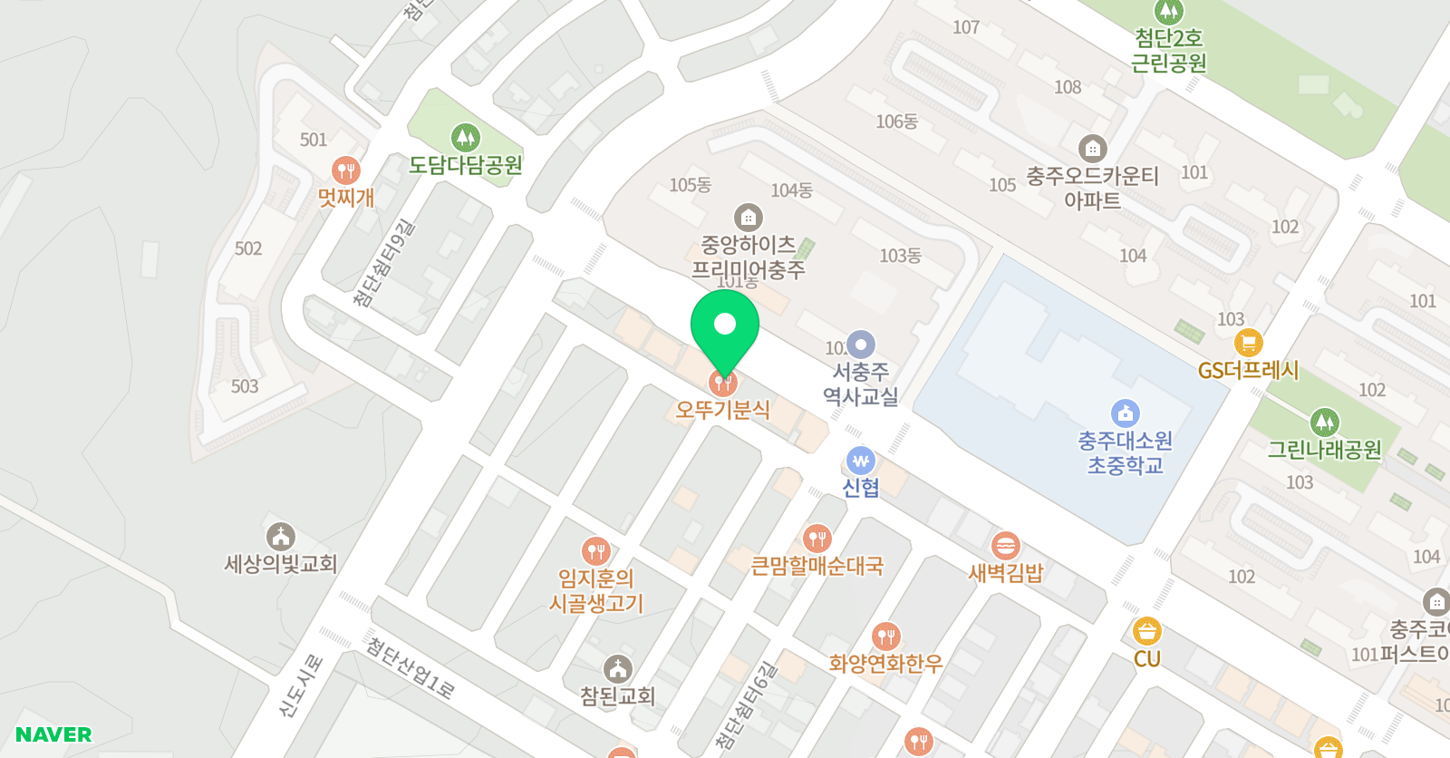 푸르넷학원 하이푸르넷 위치