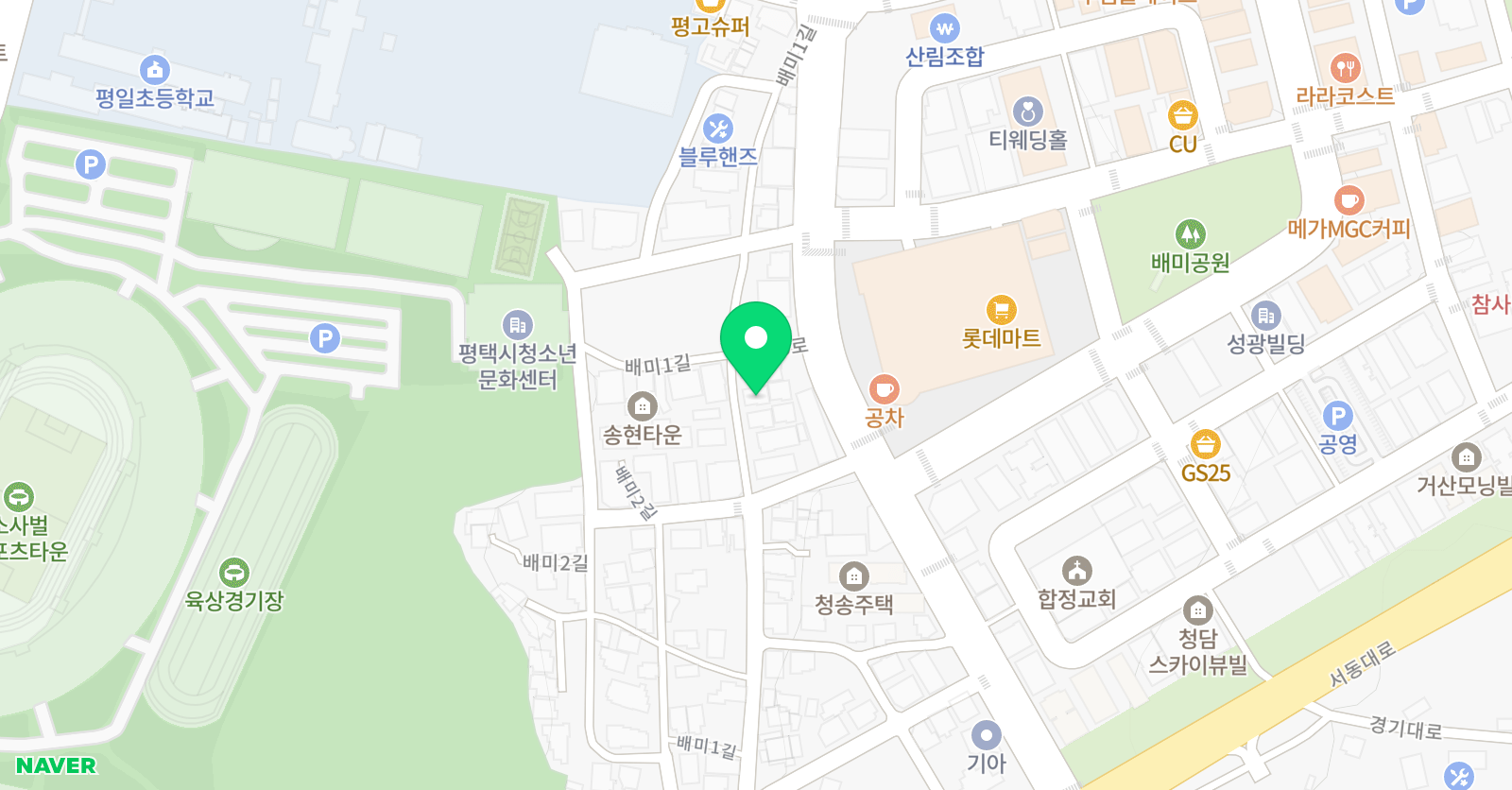 커넬학원 위치