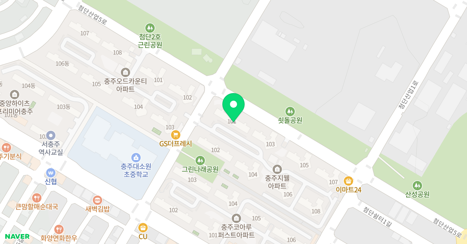 3030 영어 충주첨단러닝센터 위치