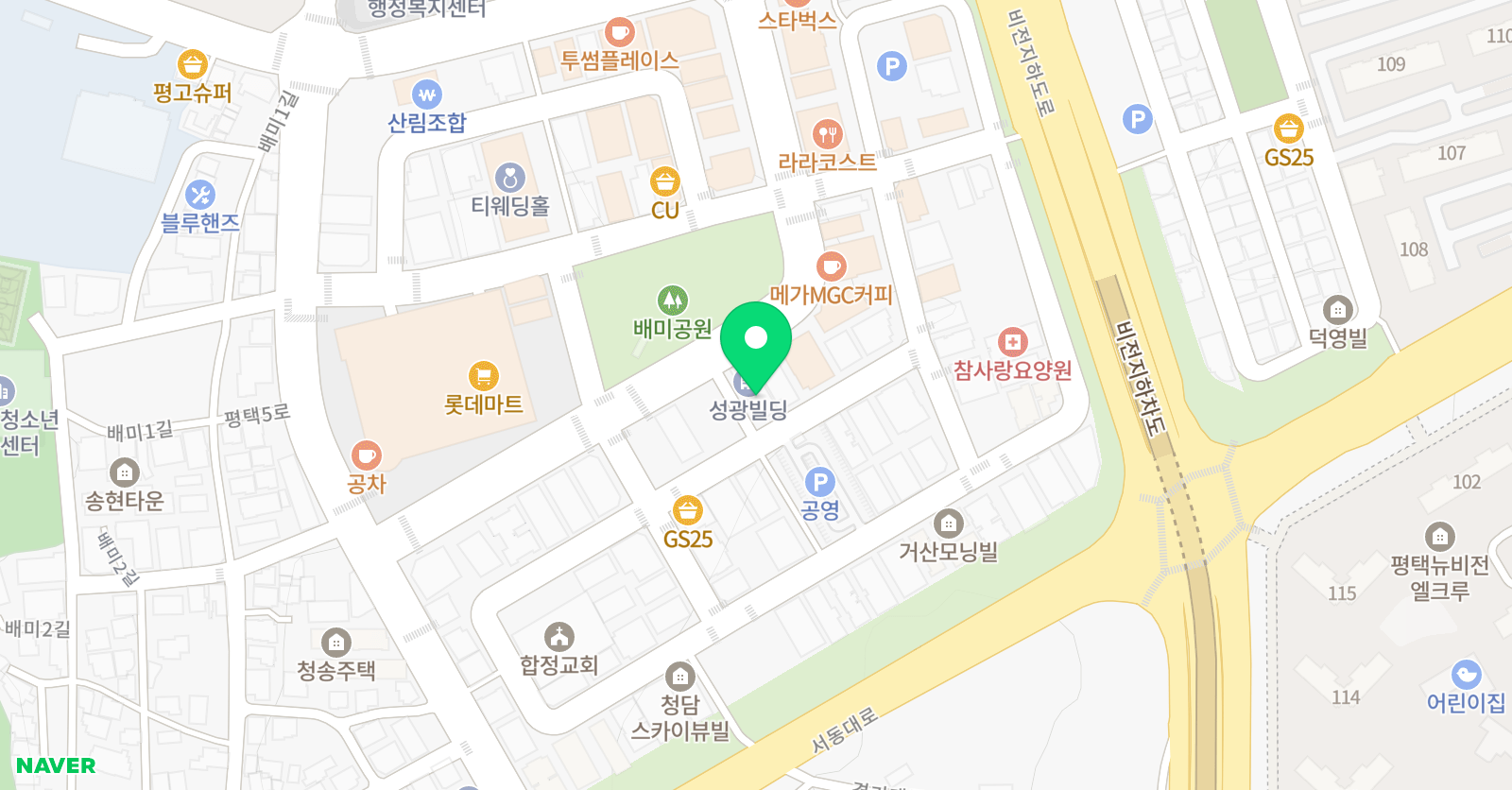 플레이팩토 씽크스퀘어 평택교육원 위치