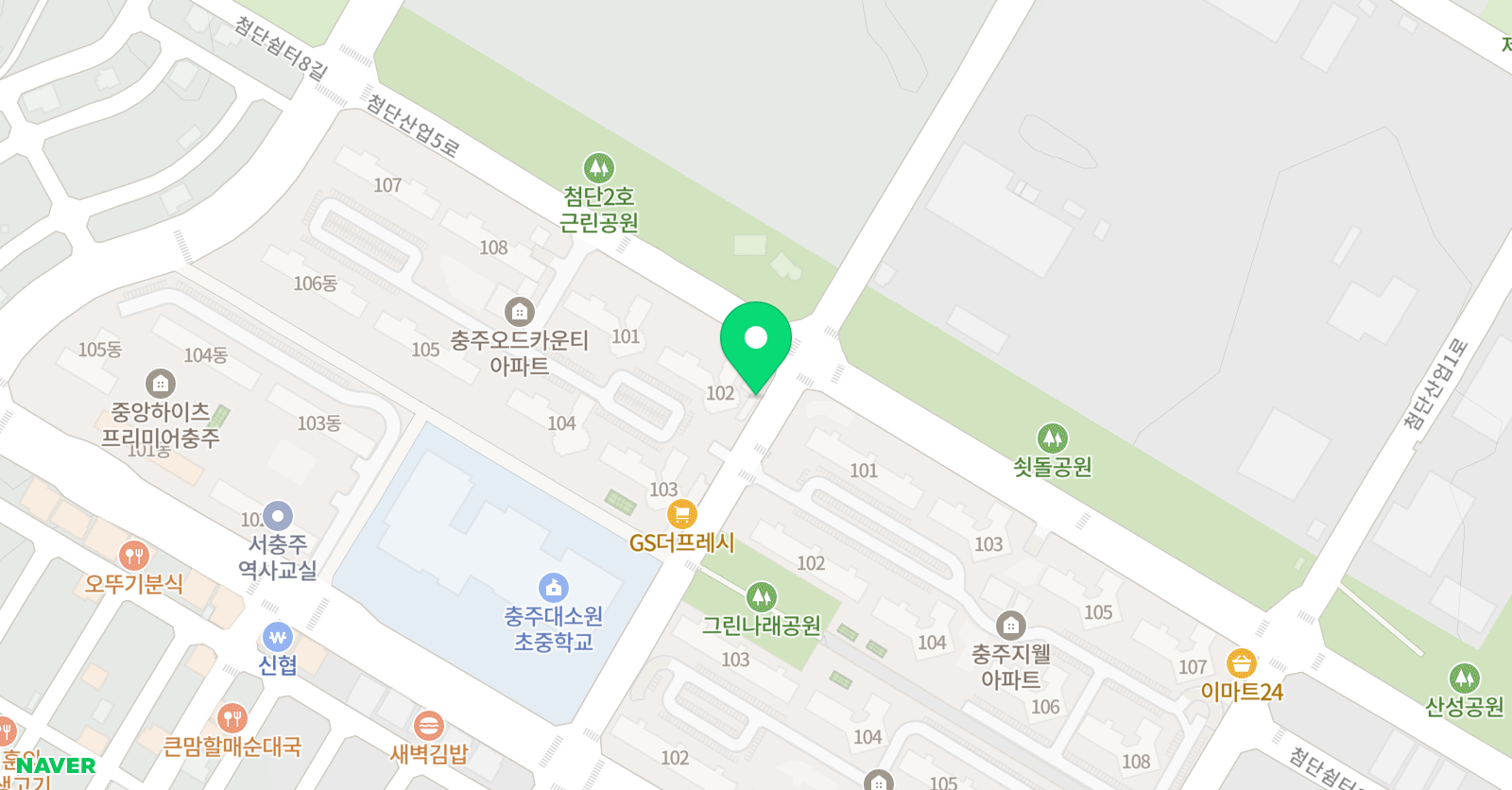 미래인재 학원 위치