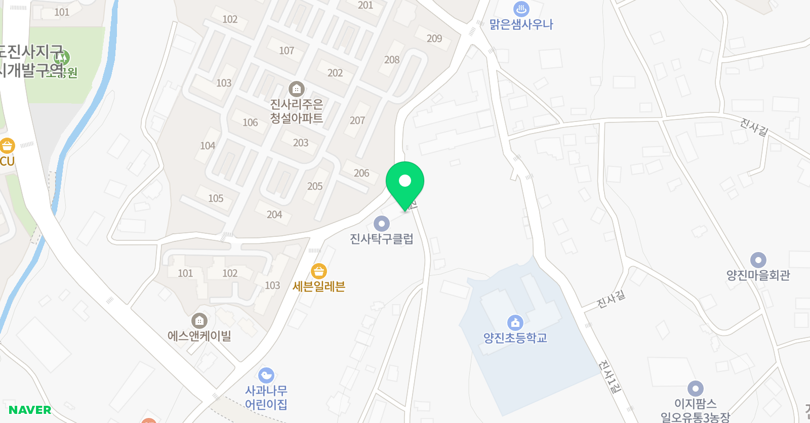 양진히어로즈 태권도&파워점핑 줄넘기 위치
