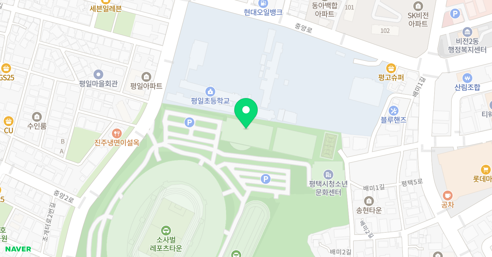 평택시립 수영장 위치