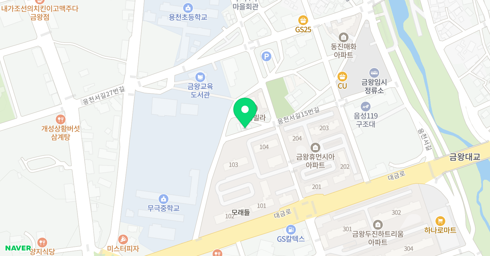 새싹 피아노학원 위치